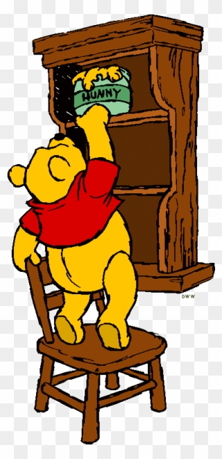 Pinecone Reaching For Honey Pot Winnie The Pooh Balloons - Winnie The Pooh Reaching For Honey Clipart