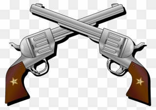Png Royalty Free Stock Pistol Clipart Free On Dumielauxepices - Draw Six Shooter Transparent Png