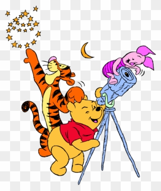 Winnie The Pooh Group Clipart - Winnie The Pooh Stargaze - Png Download