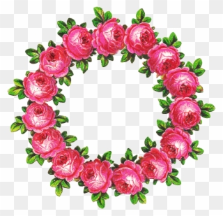 Clip Art Royalty Free The Graphic Addict January This - Wreath Of Roses Transparent Background - Png Download