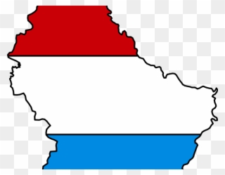 Luxemburg - Luxembourg Flag And Map Clipart