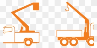 Crane Clipart Construction Logo - Bucket Truck Clip Art - Png Download