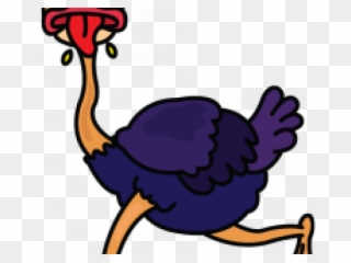Ostrich Clipart Easy Draw - Common Ostrich - Png Download