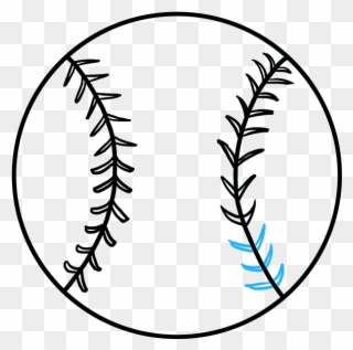 How To Draw A Baseball How To Draw A Baseball Really - Drawing Clipart