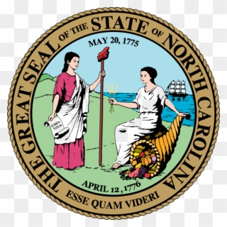 Court Clipart Magistrate - North Carolina State Seal - Png Download