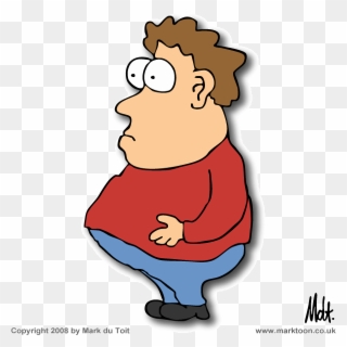 Cartoon - Fat Man Clip Art - Png Download