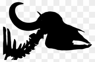 Cow Head Silhouette 25, Buy Clip Art - Skull - Png Download