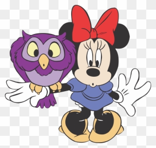 Minnie Rosa Baixar Grátis Transparente - Minnie Mouse And Owl Clipart
