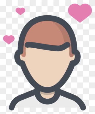 Man Falling In Love Icon - Heart Clipart