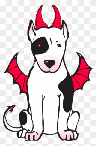 Devil Dog Cartoon Clipart