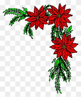 Christmas Boutique - Poinsettia Merry Christmas Yard Sign Clipart
