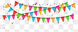 Celebration Clip Art Colorful Party Popper For Celebration - Transparent Birthday Banner Png