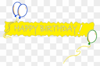 Happy Birthday Banner Png Pic - Happy Birthday Banner Clipart Png Transparent Png