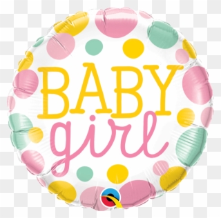 Baby Girl Dots - Baby Girl Balloon Bouquet Clipart
