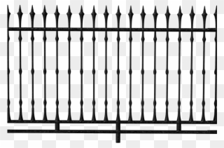 Gothic Clipart Fence - Railing Png Transparent Png