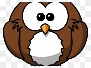 Snowy Owl Clipart Simple - Cartoon Owl - Png Download