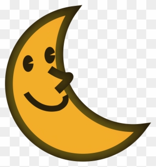 Crescent Moon Cartoon 16, Buy Clip Art - Clip Art - Png Download