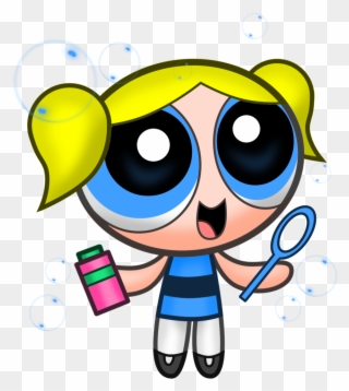 I Love To Make Bubbles - Powerpuff Girls Bubbles Drawings Clipart