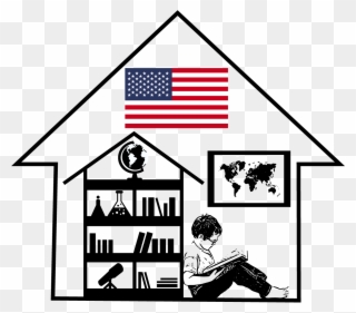 Military Homeschoolers Of America - Subdued Us Flag Tactical Sticker Clipart