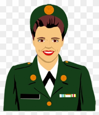 Cartoon Soldier Army Officer Art Creative Force - Army Officer Clipart - Png Download