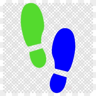 Download Green Shoe Prints Clipart Shoe Clip Art Footprint - Vector Graphics - Png Download