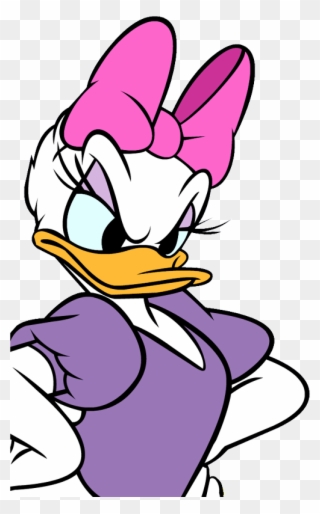 Daisy Duck - Daisy Duck Angry Face Clipart