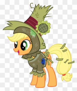 Applejack Did I Skeered Ya By Star - My Little Pony Applejack As A Scarecrow Clipart