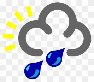 Weather Symbols Pictures 22, Buy Clip Art - Rain Shower Weather Symbol - Png Download