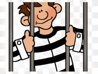 Prison Clipart Cartoon - Person In Jail Clipart - Png Download