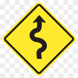 Show Answer - Winding Road Sign Png Clipart