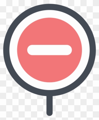 It's A Logo Of No Entry Reduced To A Rectangle Enclosed - Keep Out Sign Clipart
