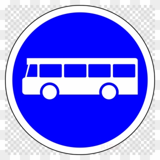 Bus Road Sign Clipart Bus Traffic Sign Stop Sign - Bus - Png Download