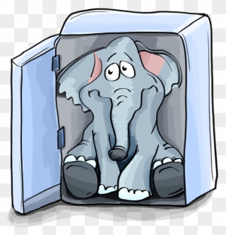 Elephant Images For Kids 26, Buy Clip Art - Elefante En Un Refrigerador - Png Download