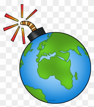 Globe Clipart Earth Globe World - Terrorism Clipart - Png Download