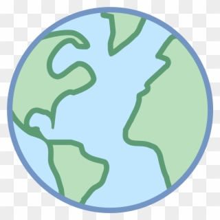 Iphone Globe Clipart - Color Globe Icon Png Transparent Png