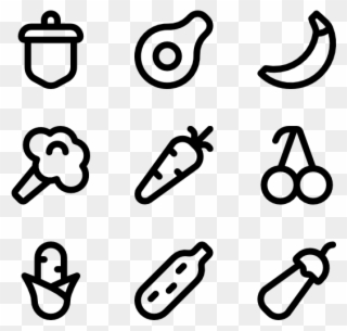 Fruits And Vegetables - Select Icon Clipart