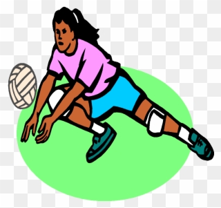 Volleyball - Girls - Volleyball Girls Png Clipart