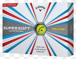 Supersoft Yellow Golf Balls - Callaway Supersoft Clipart
