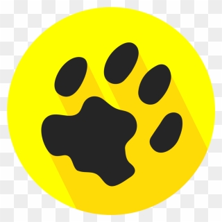 Ocelot Media Vector Logo Design Yellow Black - Dog Clipart