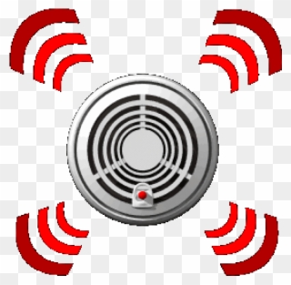 Detection Clipart Alarming Fire Alarm Clip Art - Smoke Detector Animated Gif - Png Download