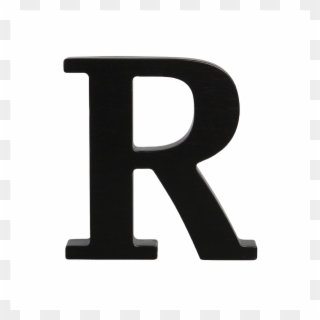 Wooden Letter R Black Looking For You Clip Art Annoying - Letter R In Black - Png Download