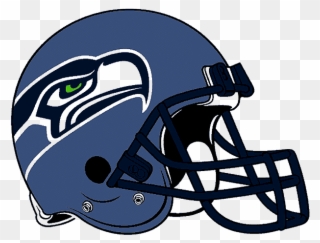Seahawks Helmet Drawing Clipart Seattle Seahawks New - Blue And Yellow Football Helmet - Png Download