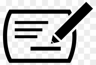 Pencil Writing On A Paper Comments - Write Message Icon Png Clipart