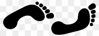 Clip Art Library - Foot Steps Clip Art Gif - Png Download