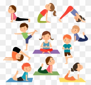 Trust Clipart Friendly Child - Kids Yoga Clipart - Png Download