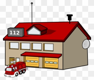 Big Image - Fire Station Clip Art - Png Download