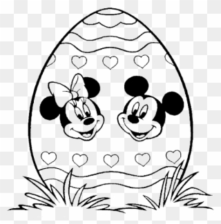 Mickey Mouse Easter Coloring Pages - Mickey Mouse Clipart