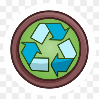 Recycle Pin - Club Penguin Rewritten Pins Location Clipart