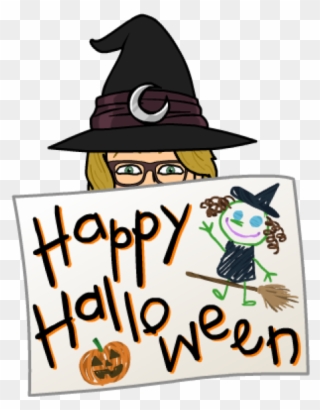Happy Halloween - Witch Bitmoji Clipart