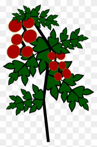 Flower Bush Cliparts 25, Buy Clip Art - Gambar Pohon Tomat Kartun - Png Download